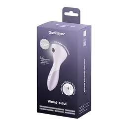 Вібромасажер Satisfyer Wand-erful з вакуумною кліторальною стимуляцією - мініатюра 8