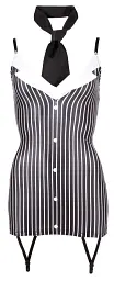 Еротичний костюм Cottelli Collection Costumes Secretary M чорний з білим - мініатюра 3