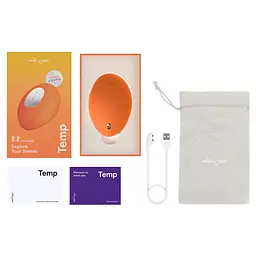 Вібратор We-Vibe Temp Tangerine - мініатюра 10
