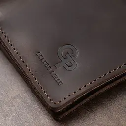 Шкіряне чоловіче матове портмоне Grande Pelle 11515 коричневе - мініатюра 10