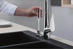 Дозатор кухонний Hansgrohe A51 500 ml врізний Matt Black 40448670, Чорний матовий - мініатюра 5