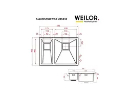 Кухонна мийка Weilor Allerhand WRX DB5845 - мініатюра 8