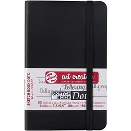 Блокнот для графіки та каліграфії Royal Talens Art Creation Dots у крапку А6 (9х14см) 80г/м2 80л чорний