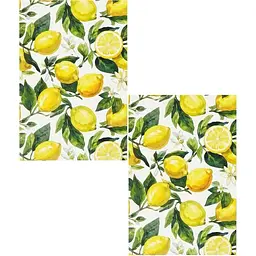 Набір рушничків для кухні Ardesto Sicilian Lemons зелений 38 х 63 см 2 шт. (ART3863LM)
