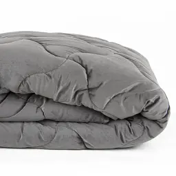 Ковдра ТЕП Velour темно-сіра 150x210 см - мініатюра 8