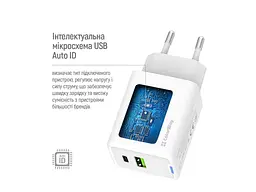 Мережевий зарядний пристрій ColorWay GaN Mini 45 W White (CW-CHS060PD-WT) - мініатюра 5