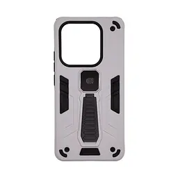 Чехол для Xiaomi Redmi Note 14 5G, Proover, серый, с подставкой и магнитом, противоударный, ударопрочный, бронированный, панель-накладка, защита всего корпуса, термополиуретан (TPU) + поликарбонат (PC), ArmorStandart (ARM85787)
