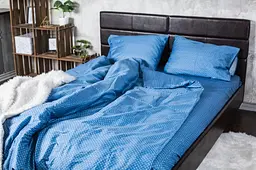 Комплект постільної білизни Ecotton полуторний 150х215 см Королівський синій (19853) - мініатюра 2