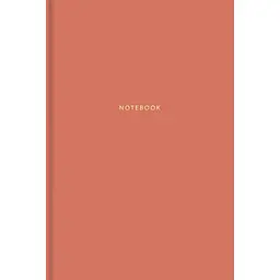 Зошит в інтегральній палітурці "Notebook" у клітинку (морквяний)