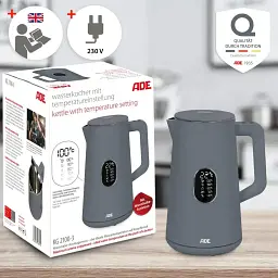 Чайник з налаштуванням температури ADE KG 2100-3 сірий - мініатюра 5