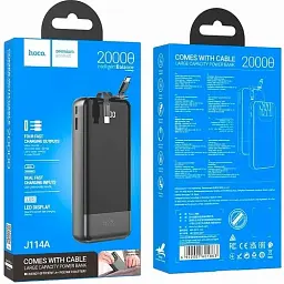 Портативна батарея Power Bank Hoco J114A 20000mAh Black - мініатюра 7