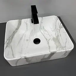 Умивальник VBI Forli накладний 48x38 см sand glossy VBI-011109 - мініатюра 2