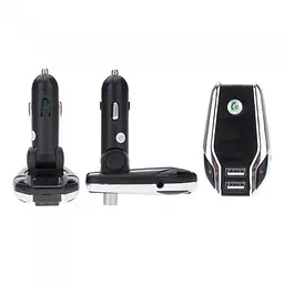 FM модулятор в авто трансмітер автомобільний X8 Plus Bluetooth 2 USB AUX - мініатюра 4