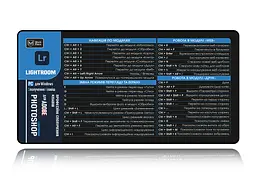 Великий килимок для мишки WorkPlaceShop Поєднання клавіш для Lightroom 600 x 300 мм