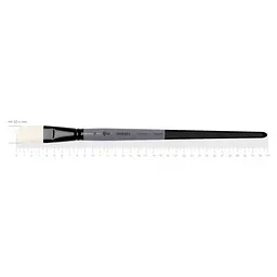 Пензель синтетика овальна Intense 1668FR №18 довга ручка ROSA (4823098535157)
