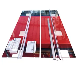 Двері в нішу Koer SR SD01-140x200-TR-01 прозоре скло Easy Clean 8 мм, хром KR5380, універсальні, прозорий, хром - мініатюра 6