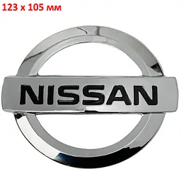 Емблема для Nissan 123 x 105 мм пластикова скотч.
