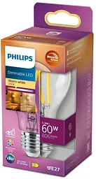 Лампа Philips LED classic 60 W A 60 E27 CL WGD90 димуюча (929003010301) - мініатюра 3