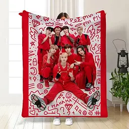 Плед плюшевий великий 3D Stray Kids №6 160х200 см