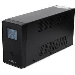 Пристрій безперебійного живлення Vinga LCD 600VA metal case with USB (VPC-600MU) - мініатюра 3