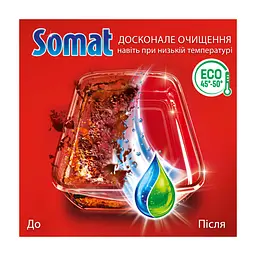 Гель для миття посуду в посудомийці Somat Exellence Duo Gel Антижир 684 мл + 684 мл (9000101819199) - мініатюра 5
