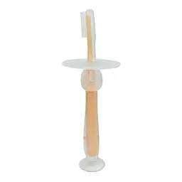 Силіконова зубна щітка Mumlove MGZ-0707(Peach) з обмежувачем - мініатюра 2