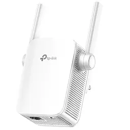 Точка доступу-підсилювач TP-LINK RE205, білий, AC750, 2.4GHz (до 300 Мбіт/с)/5GHz (до 433 Мбіт/с), 1xLan, кнопка WPS, кнопка RE205