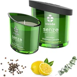 Свічка для масажу Swede Senze Massage Candle Arousing, 50 мл - мініатюра 2