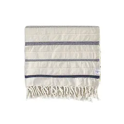 Плед Lotus Home - Benalla natural navy 130x170 - мініатюра 2