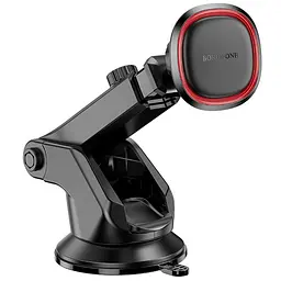 Автотримач Borofone BH125 Roman magnetic (center console) Black/Red - мініатюра 4