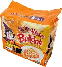 Локшина швидкого приготування SAMYANG Buldak Quattro Cheese Ramen Hot Chicken Flavor Ramen 5 шт х 145 г - мініатюра 2