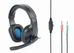 Навушники ігрові Gembird GHS-04 Black з мікрофоном - мініатюра 2