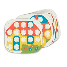 Набір для занять мозаїкою Quercetti Fantacolor Baby 84405-Q, серія «Play Bio» - мініатюра 3