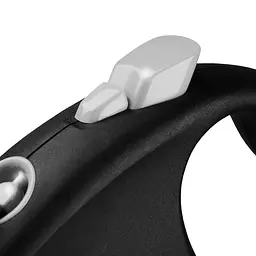 Рулетка Flexi Black Design для собак стрічка розмір M 5 м чорна - мініатюра 3