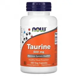 Таурін 500 мг у капсулах №100 Now Foods Taurine