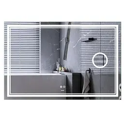 Дзеркало Mixxus Premium QUADRO MR20-100x70 (LED Touch, Anti-fog, лінза) (MP6622)
