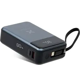 Батарея універсальна Vinga 20000 mAh 65W Display USB-C Cable Grey (VPBB2065C) - мініатюра 2