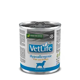 Вологий корм Farmina Vet Life Hypoallergenic Fish&amp;Potato для собак, при харчовій алергії, 300 г