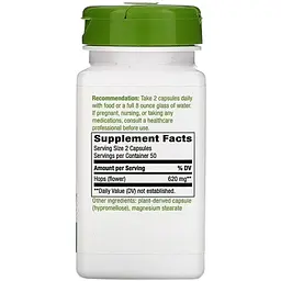 Хміль Nature's Way Hops квіти 620 мг 100 капсул - мініатюра 2