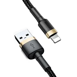 Кабель Baseus Dura Series Cable USB to Lightning 2.4A 1m P10377801U01-00 Black-Gold - мініатюра 2