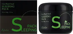 Гель-маска Esfolio для обличчя Cica Blacksnail з центелою азійською та муцином чорного равлика 100 г