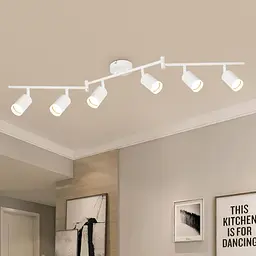 Світлодіодний стельовий прожектор білий - Стельовий прожектор 6 Flame Swivel - GU10 Прожектор Сучасні світлодіодні лампи