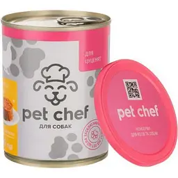 Консерви для собак Pet Chef паштет з куркою для цуценят 360 г (4820255190372) - мініатюра 2
