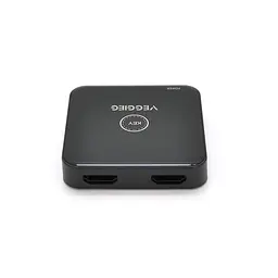 Перемикач двоскерований Veggieg V-HD01 HDMI2.0 з живлення через USB, підтримує 2Kx4K, 30Hz, Black, Box - мініатюра 2