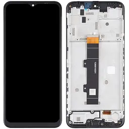 Дисплей Motorola XT2129 Moto G30 чорний, оригінал PRC, з рамкою