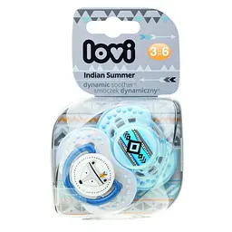 Пустушка силіконова Lovi Indian Summer, симетрична, 3-6 міс., 2 шт. (22/856boy) - мініатюра 12