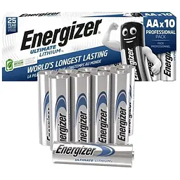 Батарейка Energizer Ultimate Lithium L91 AA 10шт (L91 AA10)