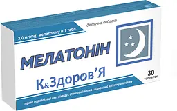 Мелатонін Краса та Здоров'я 3 мг 30 таблеток 200 мг  - мініатюра 2