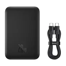 Зовнішній акумулятор MagSafe Baseus 6000mAh 20W (PPCXW06) чорний - мініатюра 3