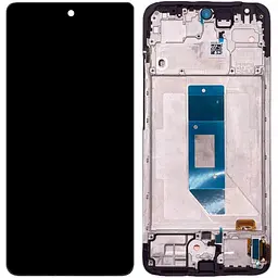 Дисплей Xiaomi Redmi Note 14 4G European 161 mm, чорний, Amoled, оригінал PRC з рамкою